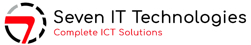 Logo společnosti Seven IT Technologies s podtitulem Kompletní ICT řešení