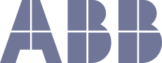 ABB logo consisting of three black letters arranged horizontally