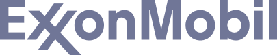 ExxonMobil logo in white text on black background